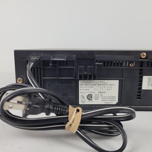 RCA VR519 VCR Plus 4 Head and Remote (Tested) - Picture 9 of 10
